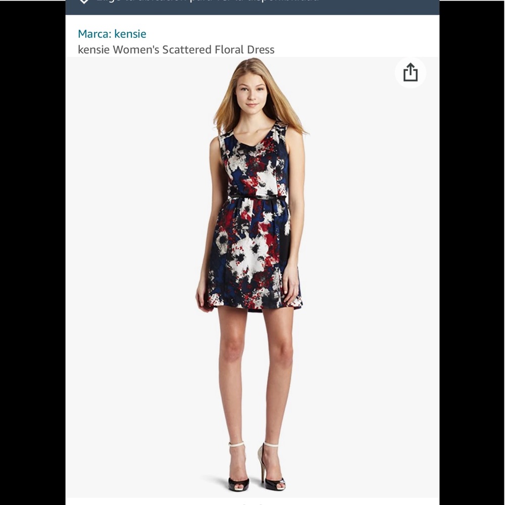 NWT Kensie Red, White and Blue Fit and Flare Mini Dress